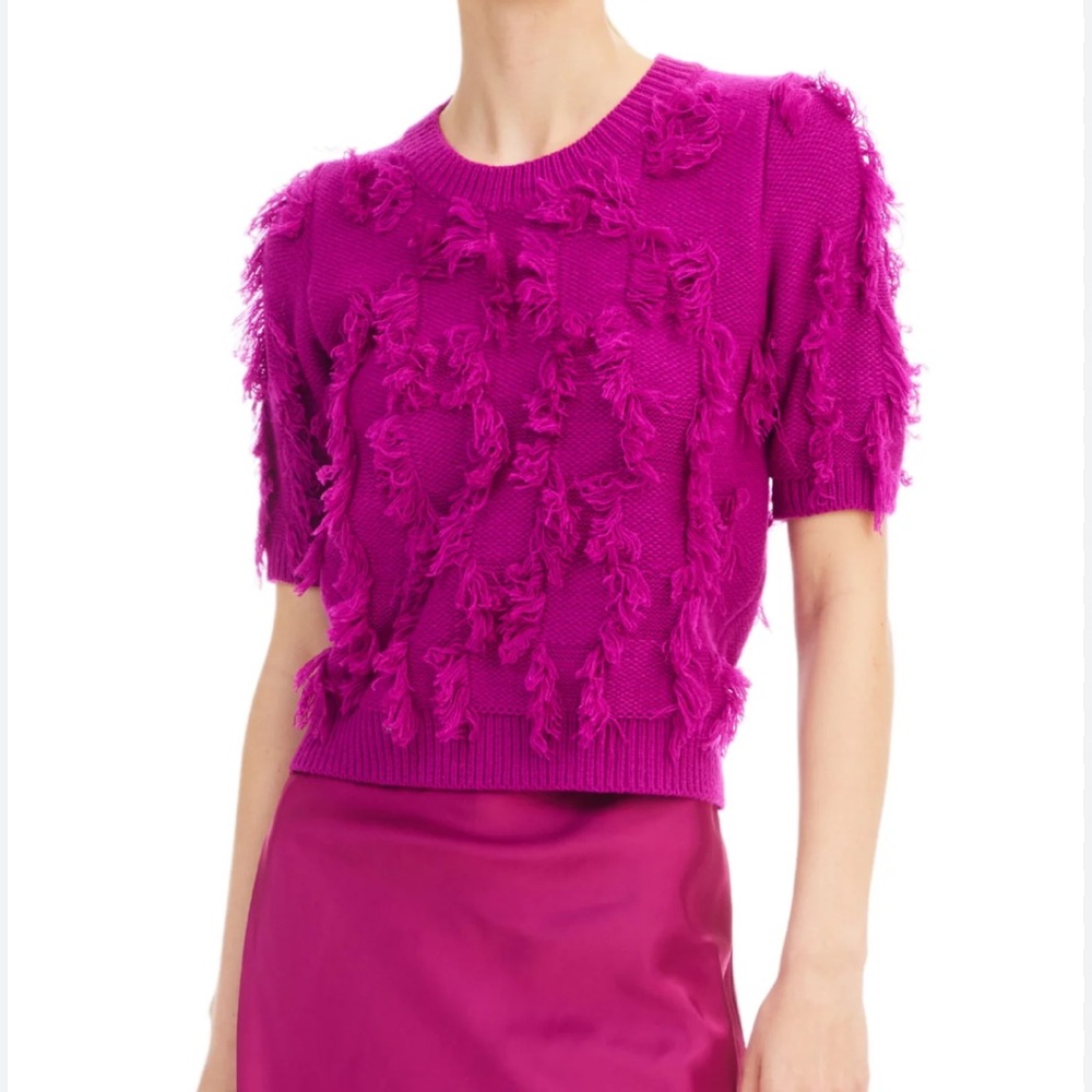 ALLISON 
Emmanuelle Fringe Knit Sweater
